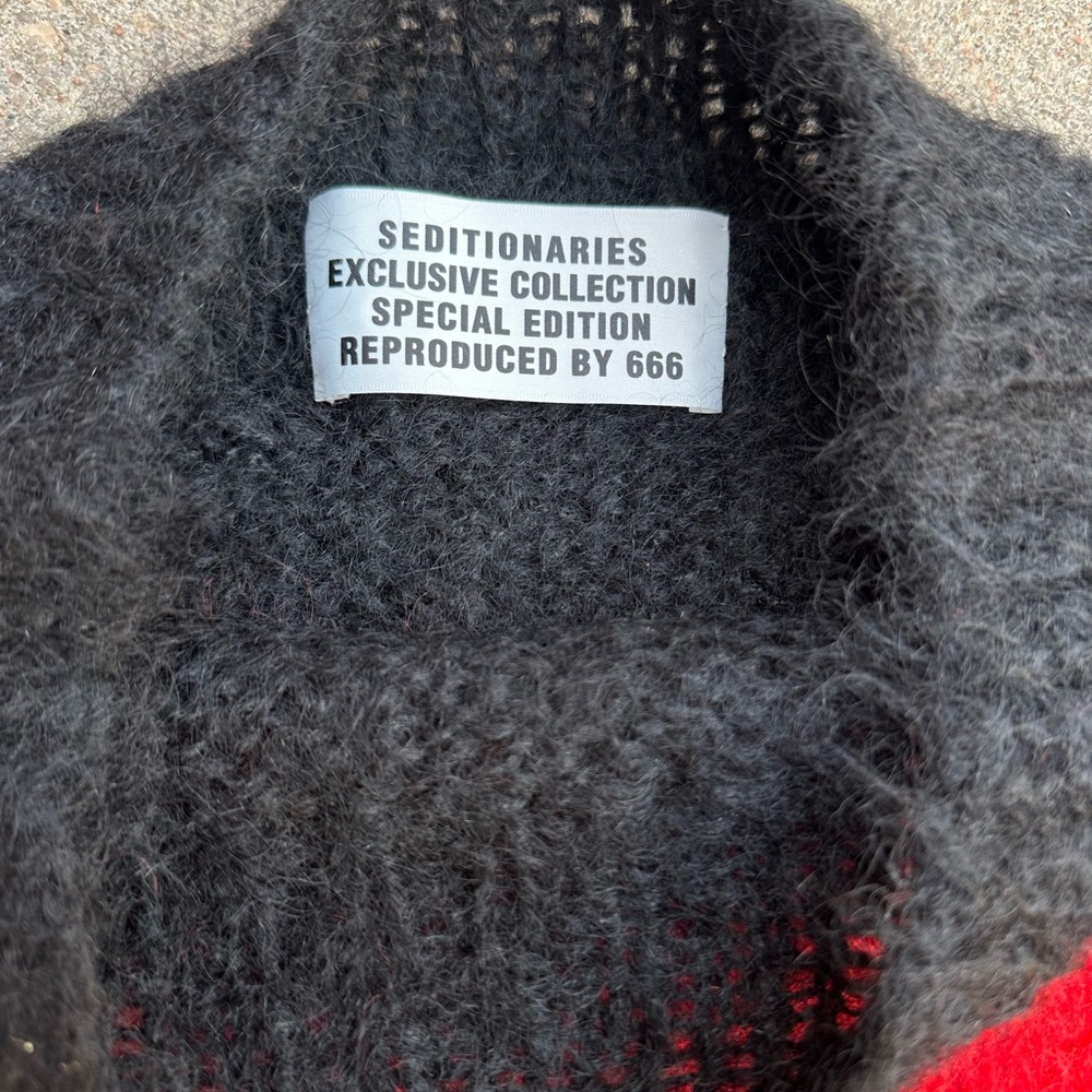 RARE Seditionaries by 666 Japan Iconic 70’s Mohair Sweater EXCLUSIVE COLLECTION - Picture 2 of 13